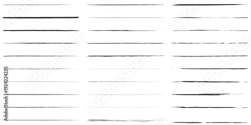 Artistic Pen Brushes Set – Hand Drawn Doodles, Ink Strokes, Grunge Vector Lines, Dividers and Borders for 
Creative Illustration