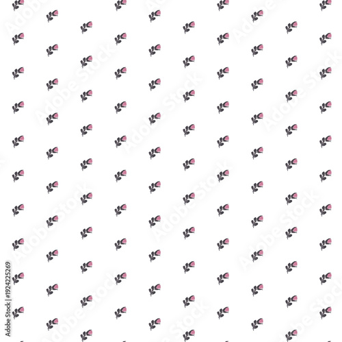 Decorative rose floral pattern inspired by traditional Ukrainian Petrykivka painting. Perfect for packaging