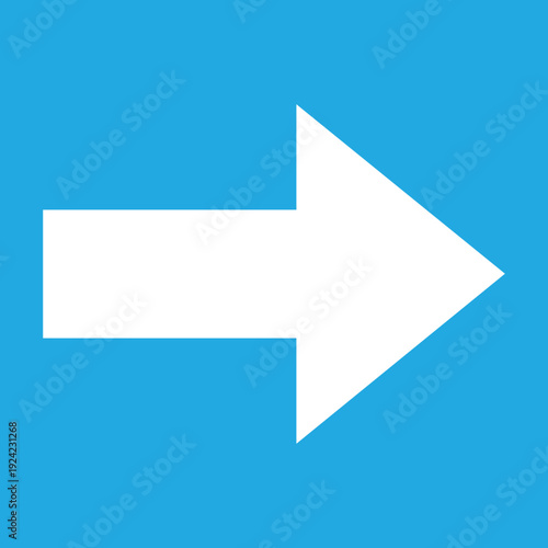 White Rightward Pointing Arrow on a Blue Square Background for Directional Guidance Free Download White Rightward Pointing Arrow on a Blue Square Background for Directional Guidance - GFXLoad