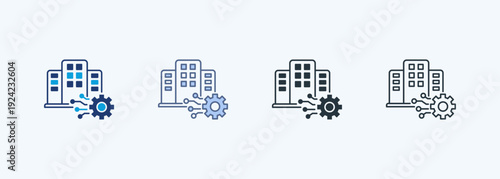 Infrastructure Multiple Style Icon Collection