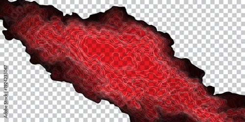 Realistic torn paper set with ripped edges, space for text on transparent background. Torn paper edge. Vector illustration.