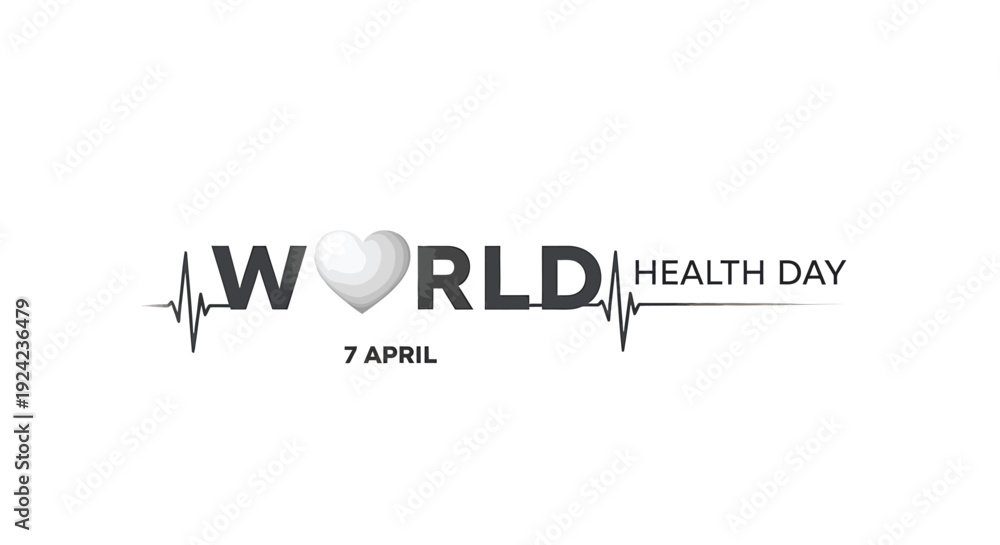 Fototapeta premium World Health Day logo vector