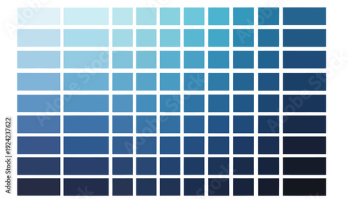 Gradient of blue shades in a grid pattern.