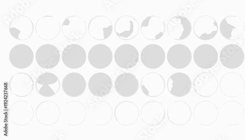 Lunar Phases Illustration Set with Various Moon Stages.