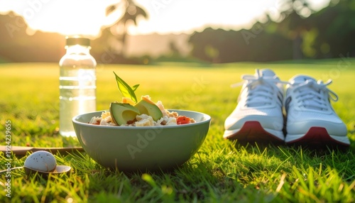 Fresh curly parsley bunch tied with twine on transparent background