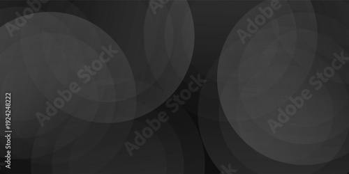 Dark abstract black background abstract 3D geometric with wave effect decoration art simple modern