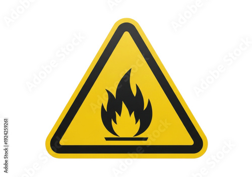 A bright yellow triangle with a black border and a black fire symbol inside isolated on transparent background Free Download A bright yellow triangle with a black border and a black fire symbol inside isolated on transparent background - GFXLoad