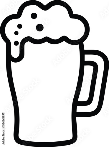 mug of beer with foam