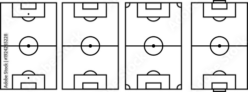 Multiple Soccer Field Diagrams for Training and Tactical Planning