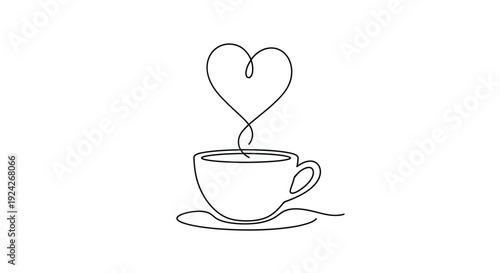 Love is brewing in every sip of the delicate tea in the cup