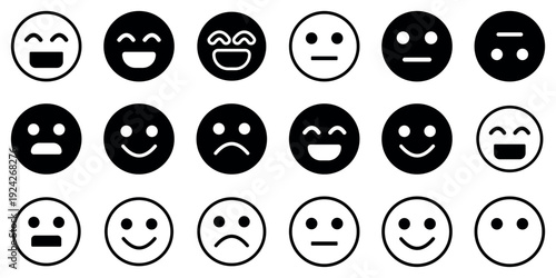 Review icon set. Containing feedback, rating, satisfaction, like icons. Vector illustration.