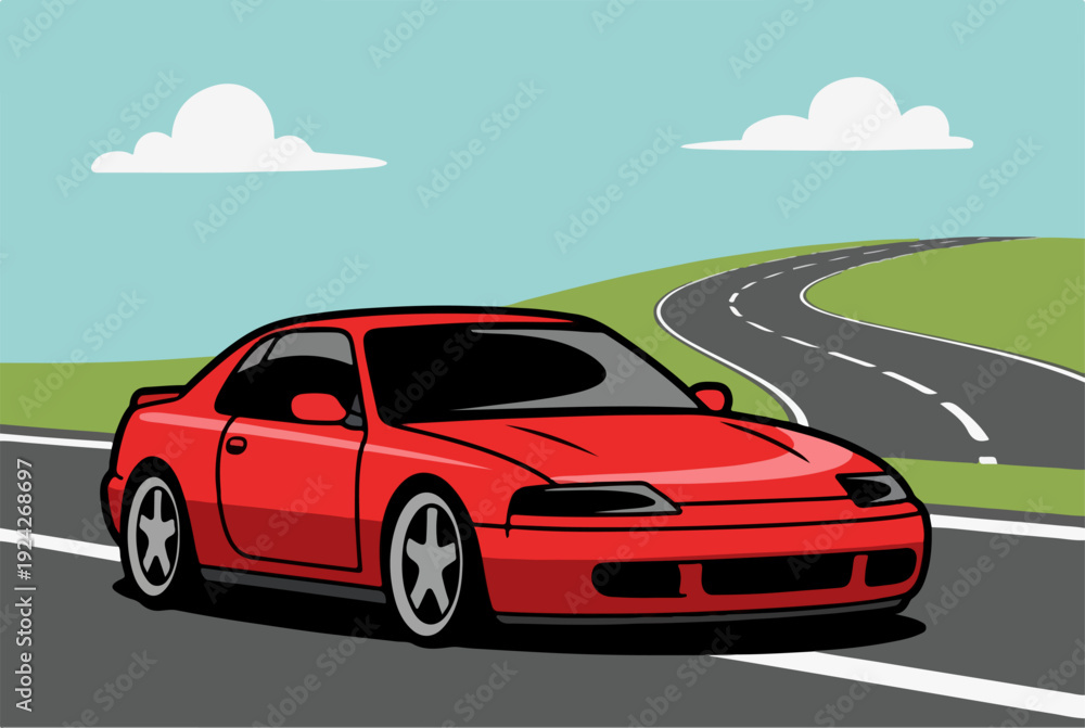 Fototapeta premium Transportation Car Graphic