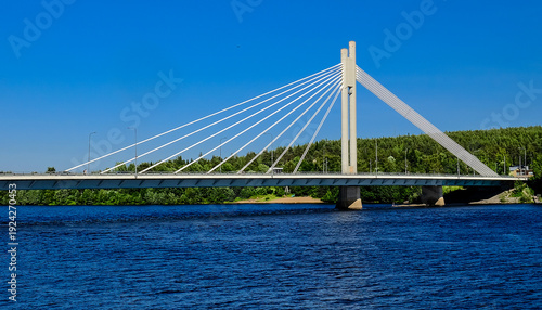 Canvas Print Lumberjack's Candle Bridge, Rovaniemi Finland