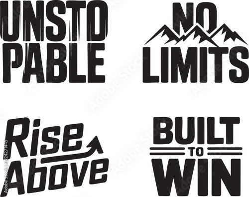 Powerful motivational phrases for unstoppable achievement and winning