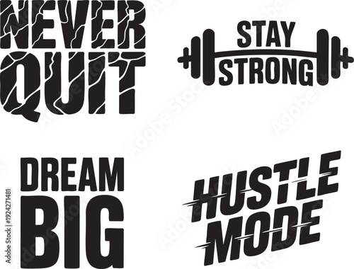 Inspirational motivational quotes and phrases for fitness and success