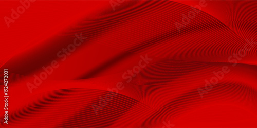 Luxury red satin smooth fabric background. Abstract background luxury red cloth or liquid wave or wavy folds of silk satin background. Red silky fabric. Decoration element for design.
