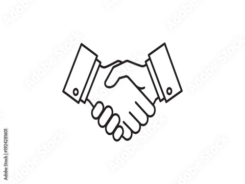 Handshake illustration for business partnerships and agreements