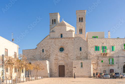 Fotografie Old Port of Molfetta with San Corrado Cathedral, Puglia, Italy