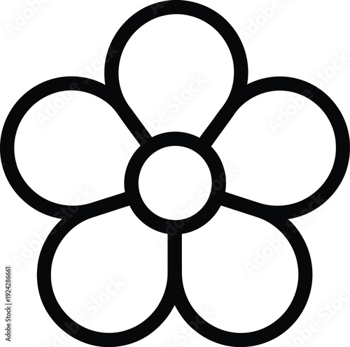 Minimalist icon representing a vector file with subtle design elements