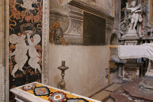 Canvas Print baroque church (ste catherine) in palermo in sicily in italy
