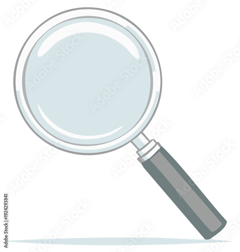 Cartoon Magnifying Glass Illustration