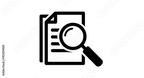 magnifying glass with text