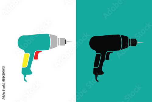 electric drill vector illustration