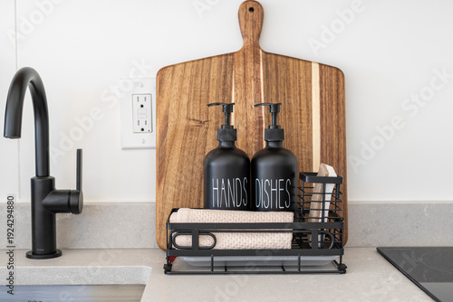 Kitchen Tableware Collection with Coffee Mugs, Wine Glasses, Plates and Cutting Board