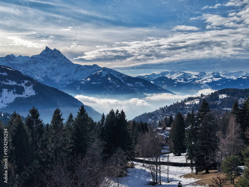 Mar de nubes suizo