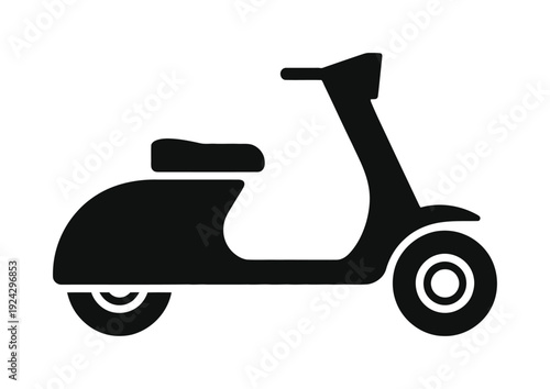 Stylish vector image of a classic scooter