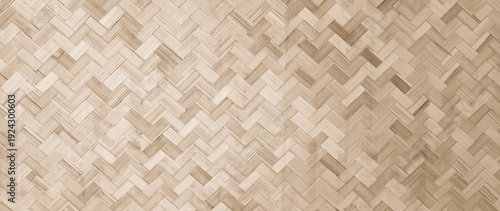 Εκτύπωση καμβά Bamboo woven natural bamboo background, Handcraft woven bamboo pattern and texture vintage style for background, Pattern of reed weaving mat