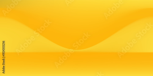 yellow background abstract with Gradient in empty room studio, Yellow empty room studio gradient used for background, yellow background studio modern.