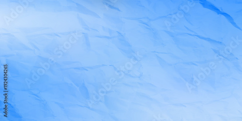 Soft Blue Crumpled Paper Texture Background With Gentle Gradient and Wrinkled Surface for Design