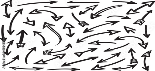 Vector arrows in motion a dynamic illustration of directional forces and movement