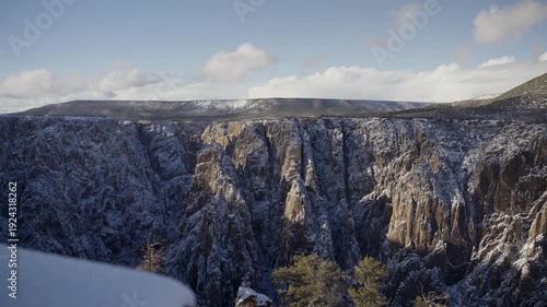 Snow covered mountains and Canyons in Colorado