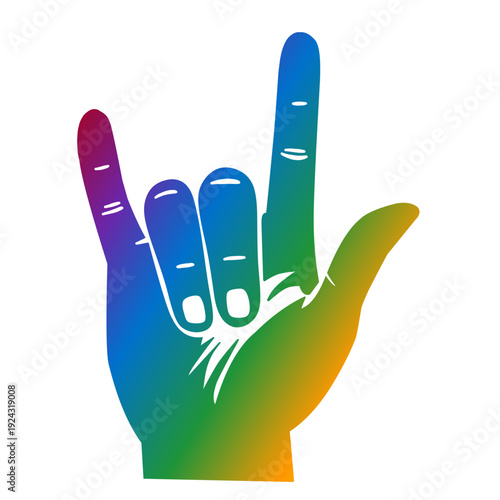 TE QUIERO signo colorido.