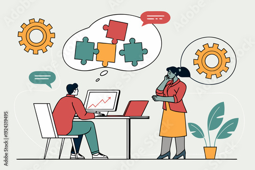 Business Team Collaboration and Problem Solving Strategy.