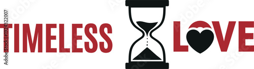Timeless love icon isolated on Transparent Background