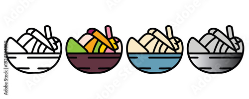 Hand holding toothbrushes in colorful cups dental hygiene oral care set flat design vector illustration