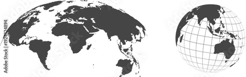 Planet Earth. Earth Day. The Earth, World Map. Vector