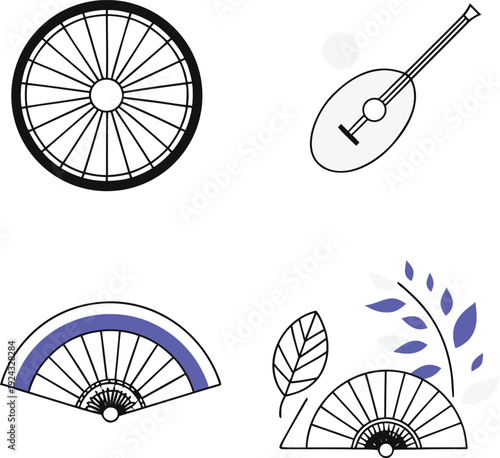 Minimalist design featuring a placeholder labeled vector file