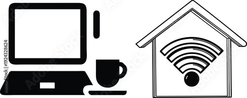 Minimalist placeholder for a vector file icon