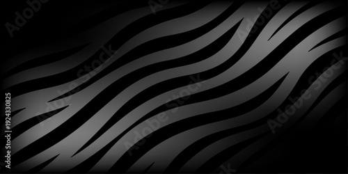 Seamless black and white striped zebra skin texture featuring a wild animal fur pattern for nature safari wildlife wallpaper and fabric print design