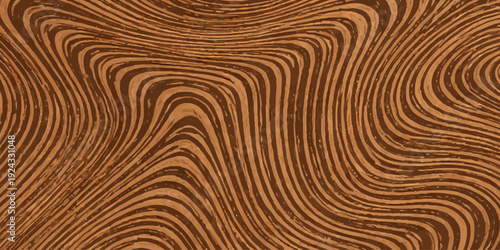 Natural oak wood grain texture creates a rippled brown pattern resembling desert sand dunes and beach waves on a weathered timber board