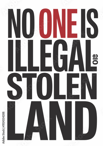 Protest slogan against illegal occupation and land theft isolated on white background, Vector, illustration