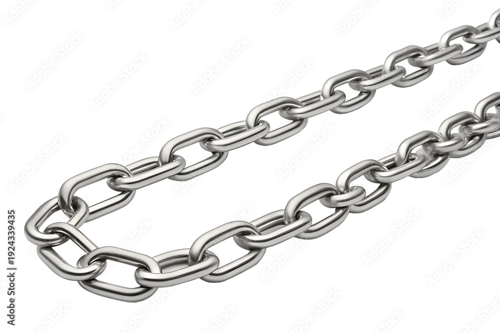 Fototapeta premium Stainless Steel Long Oval Link Chain