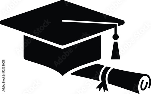 Graduation cap icon for academic achievements