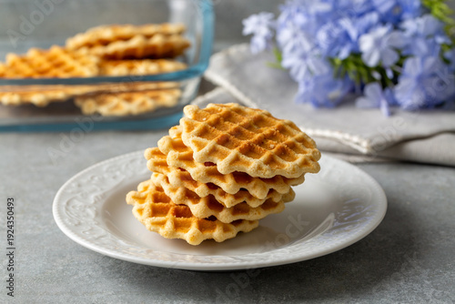 Biscuit waffles are delicio...