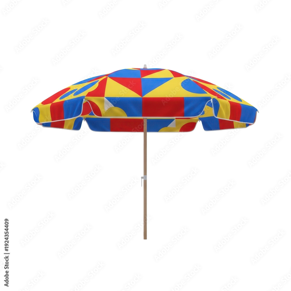 Obraz premium Colorful Beach Umbrella