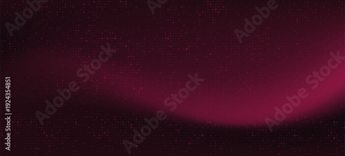 Abstract red digital background with glowing particle dots and futuristic gradient wave